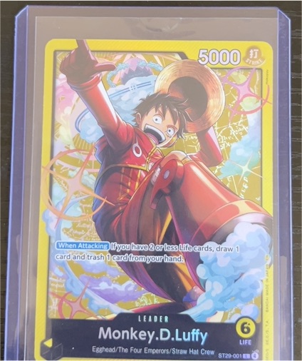 One Piece Card Game ST29-001 Monkey.D.Luffy Leader — front