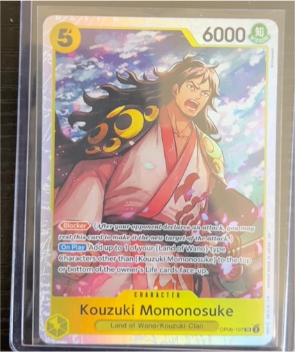 One Piece CCG OP06-107 Kouzuki Momonosuke — front