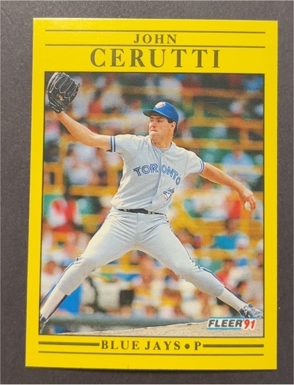 1991 Fleer #172 John Cerutti — front