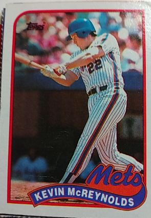 1989 Topps #85 Kevin McReynolds — front