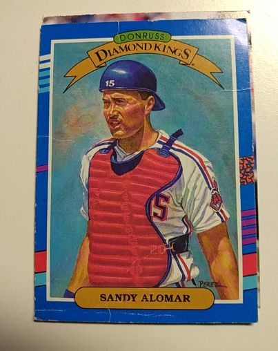 1990 Donruss Diamond Kings #13 Sandy Alomar — front