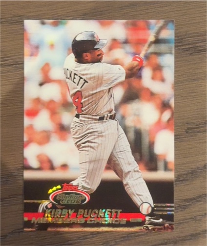1993 Topps Stadium Club #597 Kirby Puckett Members Choice — front