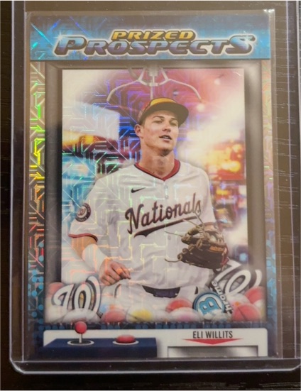 2025 Bowman Draft Chrome Prized Prospects Mojo Refractor #PP-1 Eli Willits — front