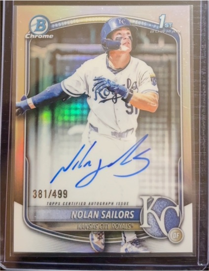 2025 Bowman Draft Chrome #CPA-NSA Nolan Sailors — front