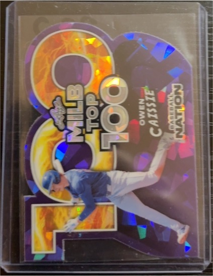 2025 Leaf Baseball Nation #MB-54 Owen Caissie — front