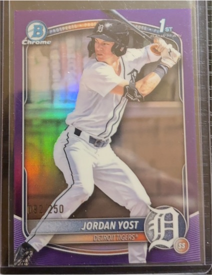 2025 Bowman Draft Chrome #BDC-162 Jordan Yost — front