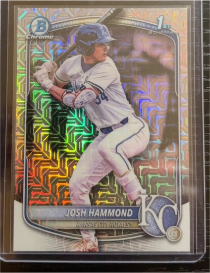 2025 Bowman Draft Chrome #BDC-185 Josh Hammond — front
