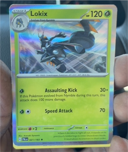 2023 Pokémon SV02 #021 Lokix — front