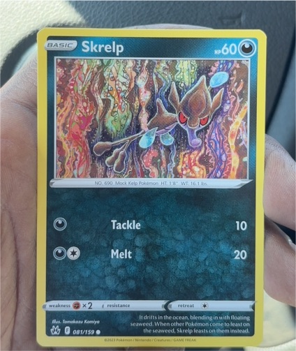 2023 Pokémon Crown Zenith #081 Skrelp — front