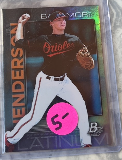 2020 Bowman Platinum Top Prospects #TOP-70 Gunnar Henderson — front
