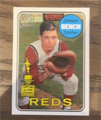 2021 Topps Double Headers #TDH-22 Johnny Bench — front
