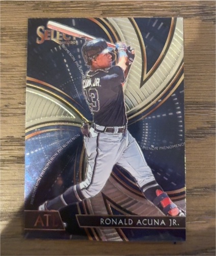 2020 Panini Select Phenomenon #P-3 Ronald Acuna Jr. — front