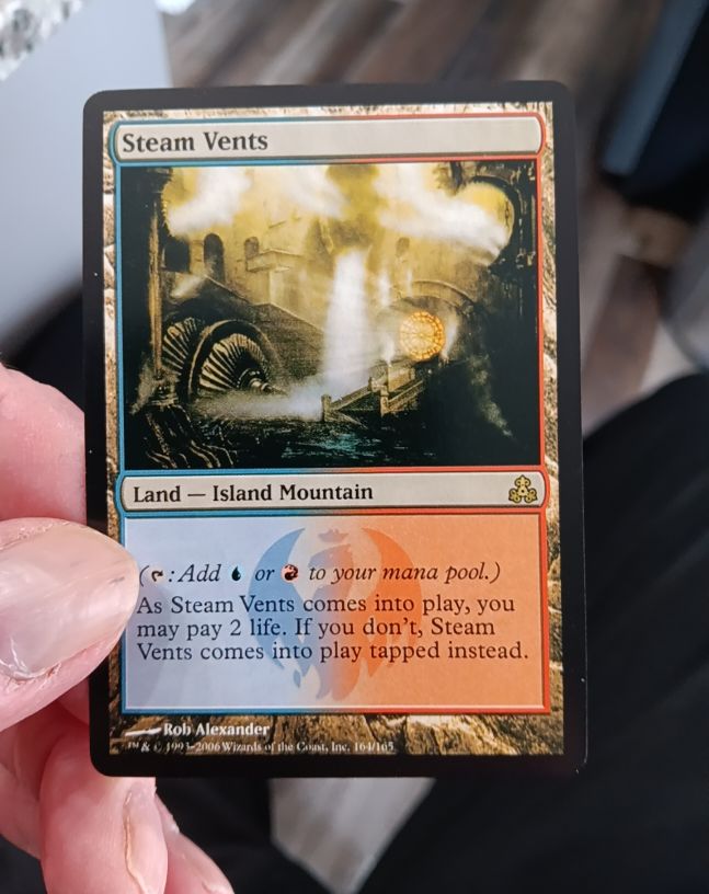 2006 Magic: The Gathering Guildpact #164 Steam Vents — front