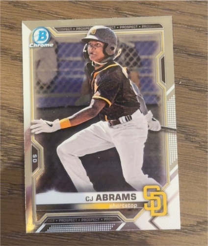 2021 Bowman Chrome Prospects #BCP-14 CJ Abrams — front