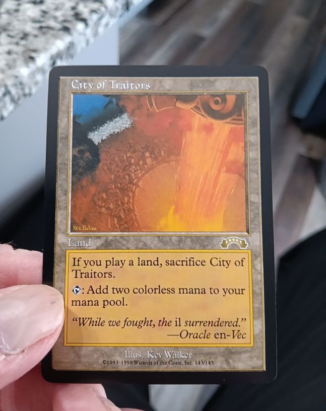 1998 Magic: The Gathering #143 City of Traitors — front