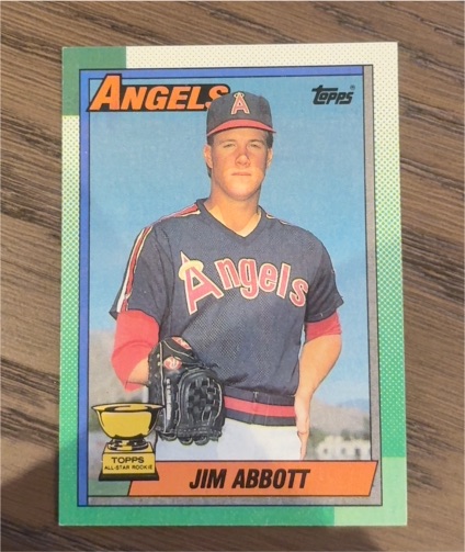 1990 Topps #675 Jim Abbott — front
