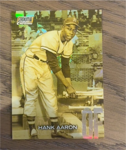 2020 Topps Stadium Club Chrome #192 Hank Aaron — front