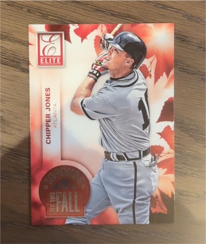 2015 Panini Elite Legends of the Fall #1 Chipper Jones — front