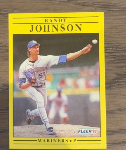 1991 Fleer #455 Randy Johnson — front