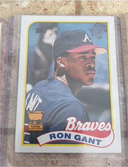 1989 Topps #296 Ron Gant Atlanta Braves — front