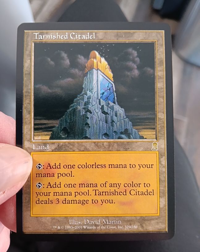 2001 Magic The Gathering #329 Tarnished Citadel — front