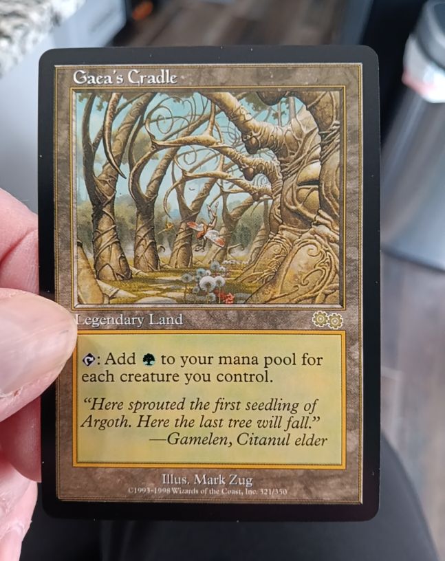 1999 Magic: The Gathering #321 Gaea's Cradle — front