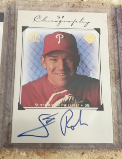 1998 Upper Deck SP Authentic #SR Scott Rolen Chirography — front