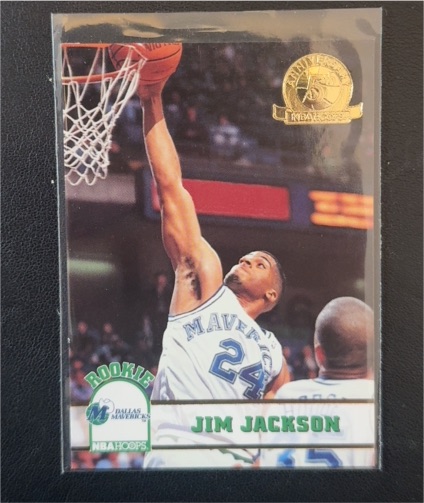 1993-94 NBA Hoops 5th Anniversary Gold #48 Jim Jackson — front