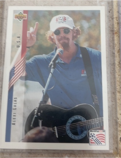1994 Upper Deck World Cup Heroes and All-Stars #2 Alexi Lalas — front