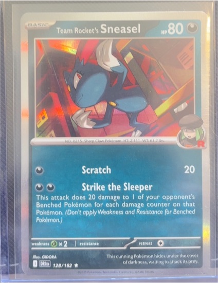 2025 Pokémon TCG Destined Rivals #128 Team Rocket's Sneasel — front