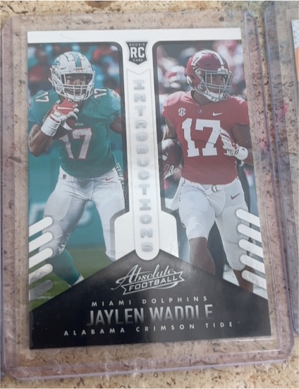 2021 Panini Absolute Introductions #INT-6 Jaylen Waddle — front