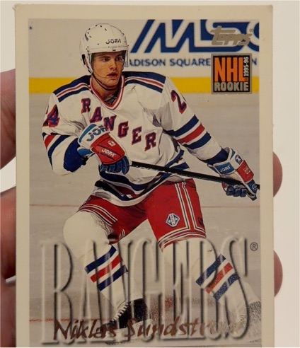 1995-96 Topps #341 Niklas Sundstrom — front