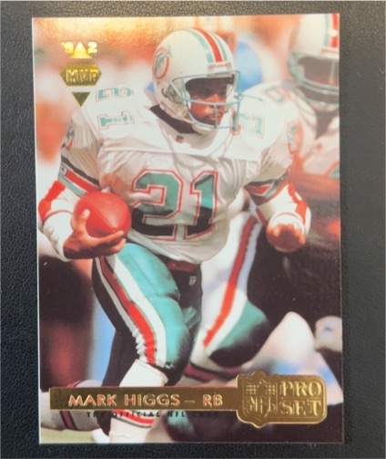 1992 Pro Set Gold MVPs #MVP9 Mark Higgs — front