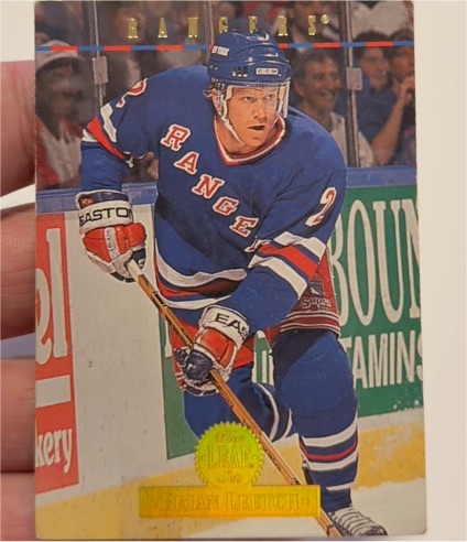 1994 Donruss The Leaf Set #403 Brian Leetch — front