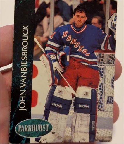 1992-93 Parkhurst #349 John Vanbiesbrouck — front