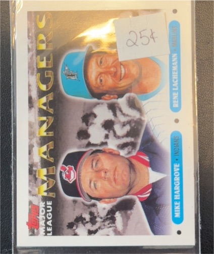 1993 Topps #505 Mike Hargrove / Rene Lachemann — front