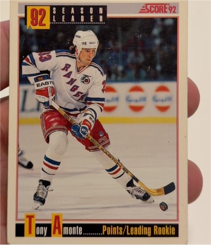 1992-93 Score #415 Tony Amonte — front