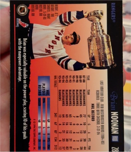 1994-95 Topps Premier #28 Brian Noonan — front