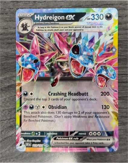 2020 Pokémon SV08: Surging Sparks #119 Hydreigon EX — front
