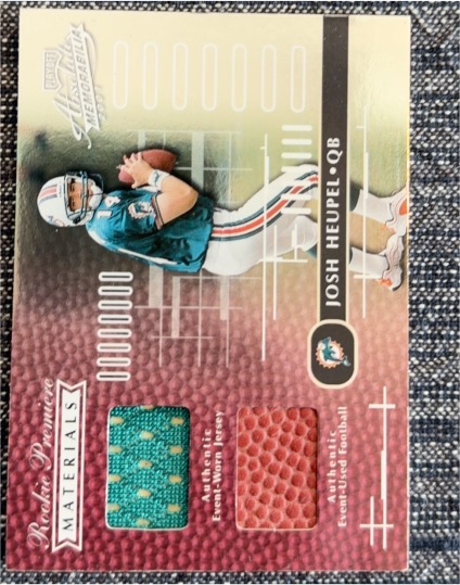 2001 Playoff Honors Rookie Premiere Materials #225 Josh Heupel — front