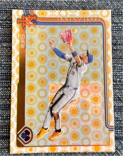 2025 Topps Series 2 #373 Jose Siri Holiday Sun New York Mets — front