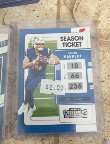 2021 Panini Contenders #51 Justin Herbert — front