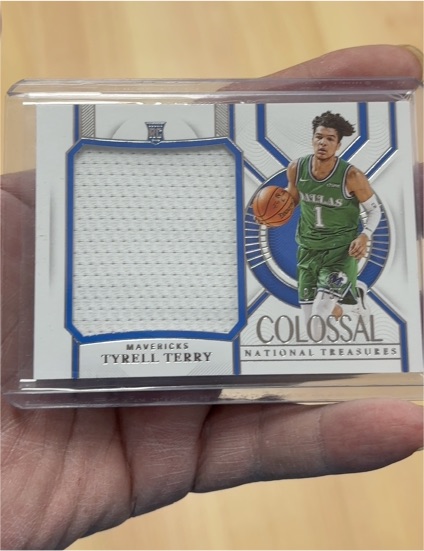 2020-21 Panini National Treasures Colossal Rookie Jersey #CRM-TYT Tyrell Terry — front