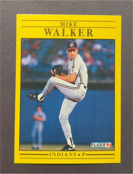 1991 Fleer #381 Mike Walker — front
