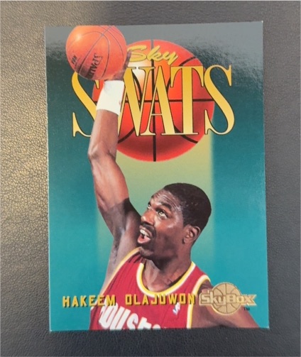 1995 SkyBox Sky Swats #333 Hakeem Olajuwon — front