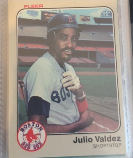 1983 Fleer #199 Julio Valdez — front