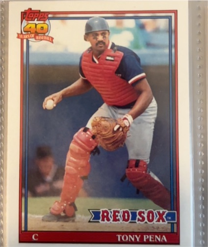 1991 Topps #375 Tony Pena — front