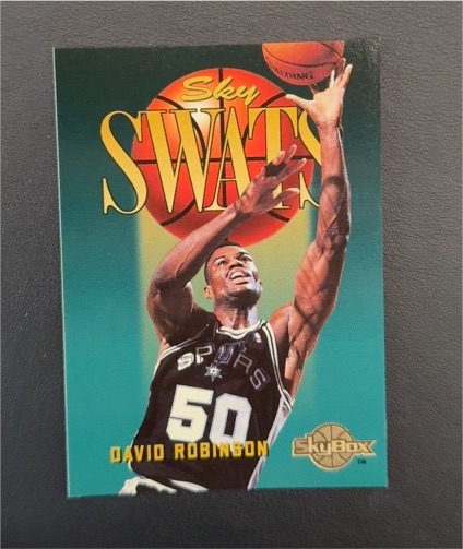 1994-95 Skybox Sky Swats #335 David Robinson — front