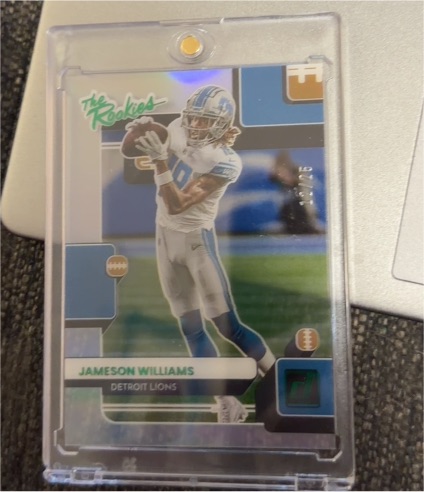 2022 Panini Clearly Donruss #58 Jameson Williams — front