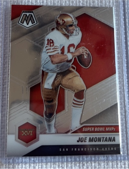 2021 Panini Mosaic #291 Joe Montana Super Bowl MVPs — front
